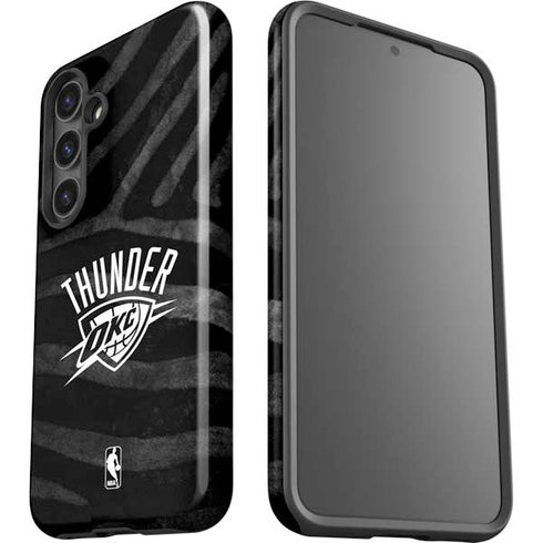 NBA Oklahoma City Thunder Black Animal Print Galaxy S24 Plus Impact Case
